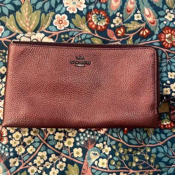 Coach Handbags - Coach double zip wristlet wallet